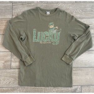 Vintage TNT Trau And Loevner Lucky Charms Leprechaun Long Sleeve Shirt Adult S M